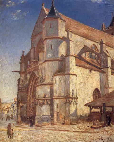 Alfred Sisley The Church at Moret in Morning Sun china oil painting image